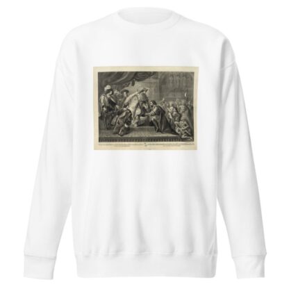 Columbus reception by the King Ferdinand and Queen Isabella of Spain after his first return from America by Henry Jerome Schile Sweatshirt