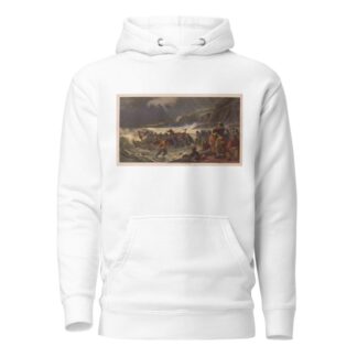 The departure, launching the life boat by Armstrong & Co Hoodie