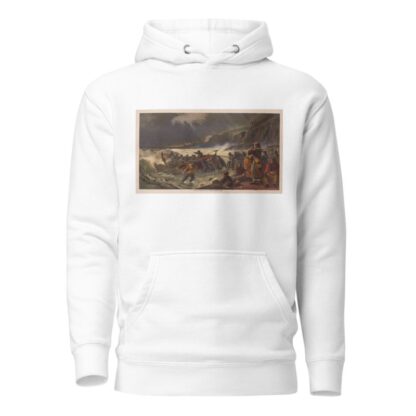 The departure, launching the life boat by Armstrong & Co Hoodie
