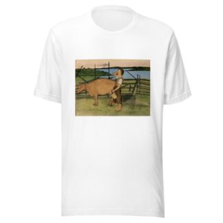 Morning Milking by Hugo Simberg T-Shirt