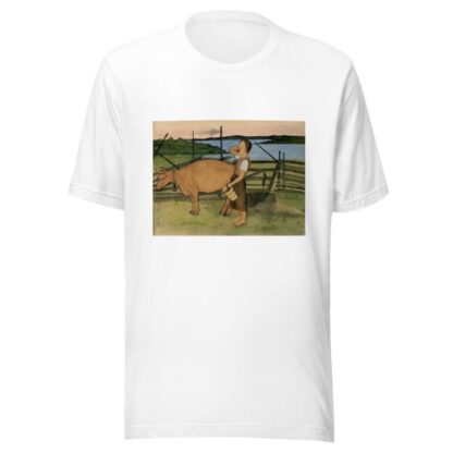 Morning Milking by Hugo Simberg T-Shirt