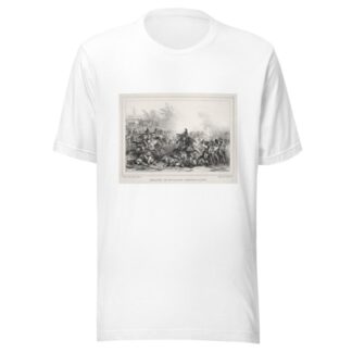 Charge de Hussards Républicains by Denis Auguste Marie Raffet T-Shirt
