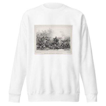Charge de Hussards Républicains by Denis Auguste Marie Raffet Sweatshirt