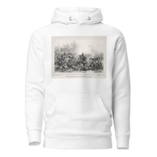 Charge de Hussards Républicains by Denis Auguste Marie Raffet Hoodie