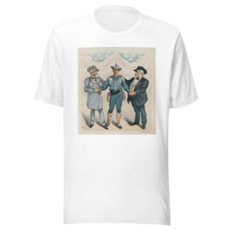Memorial Day, 1899 – three veterans under one flag by Udo Keppler T-Shirt