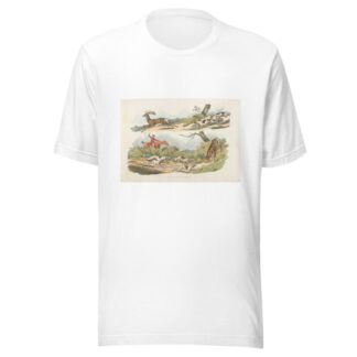 A hunter with dogs chasing a stag by Henry Thomas Alken T-Shirt