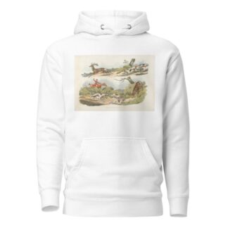 A hunter with dogs chasing a stag by Henry Thomas Alken Hoodie