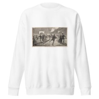 Evening Scene at the Skating Park, Boston by Winslow Homer Sweatshirt