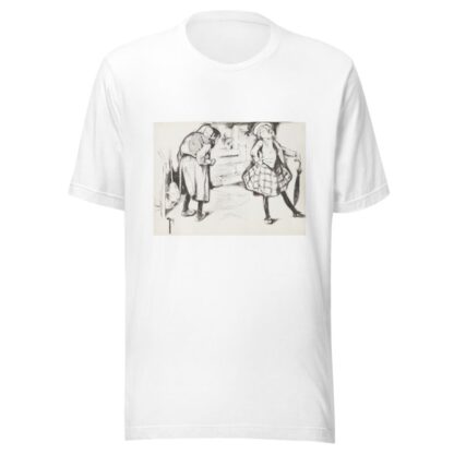 A wealthy girl turns up her nose at a poor girl, who is carrying a baby on her back. by Rose Cecil O'Neill T-Shirt