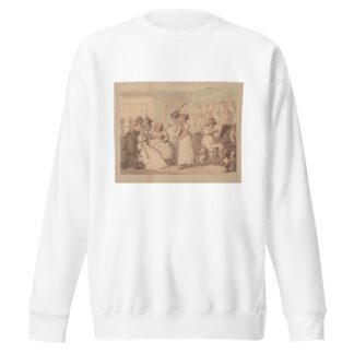 A wig shop by Thomas Rowlandson Sweatshirt