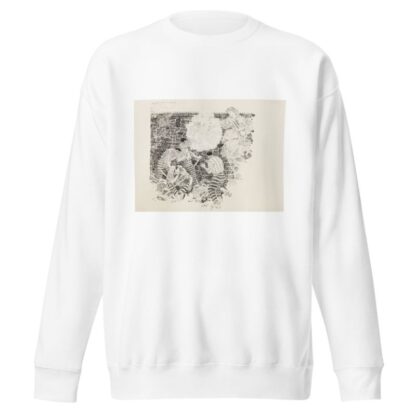 A woman, holding a paper by Will Crawford Sweatshirt