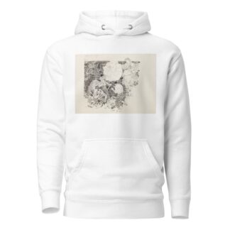 A woman, holding a paper by Will Crawford Hoodie