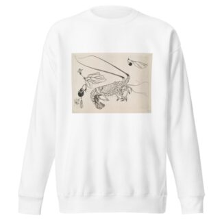 Grand langouste aux antennes relevées by Félix Bracquemond Sweatshirt