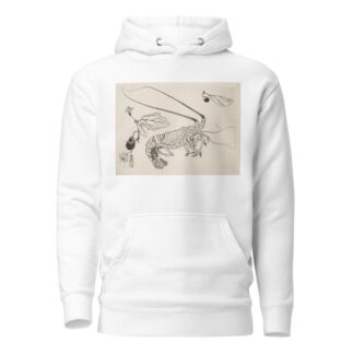 Grand langouste aux antennes relevées by Félix Bracquemond Hoodie