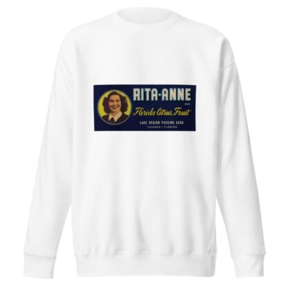 Rita-Anne Brand Citrus Label by Anonymous Sweatshirt