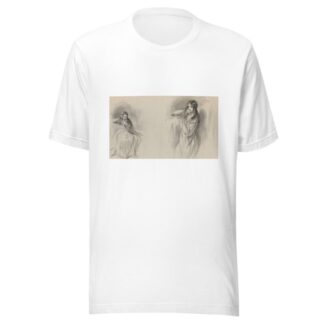 Melancholy woman; two sketches by Felix Octavius Carr Darley T-Shirt