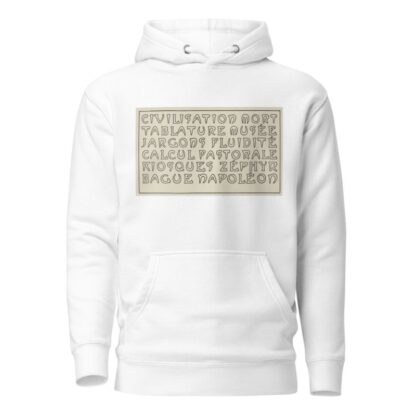 Modern French Capitals 2 by Frank Chouteau Brown Hoodie