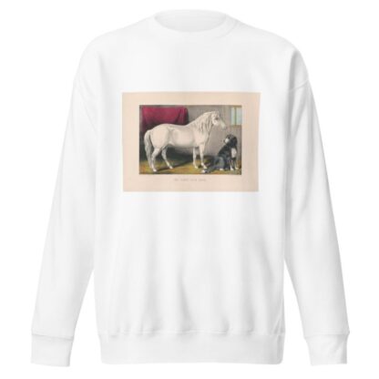 My pony and dog by Currier & Ives. Sweatshirt