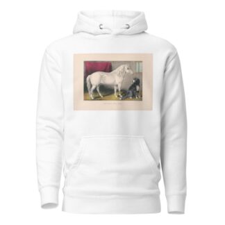 My pony and dog by Currier & Ives. Hoodie
