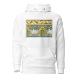 Lucanes et champignons, oxalides et papillons, bordure; cygnes, iris et nénuphars, émail cloisonné by Maurice Pillard Verneuil Hoodie