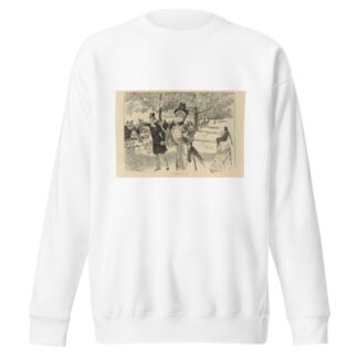 A Constitutional in the Park by Charles Dana Gibson Sweatshirt