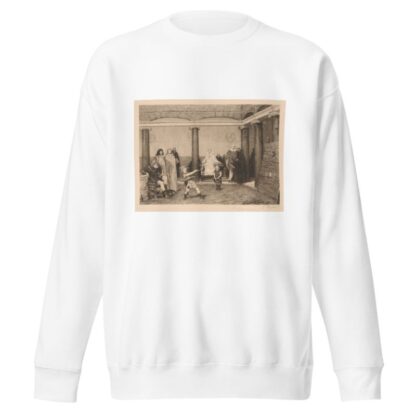 Clotilda, wife of Clovis, instructing her children. by Gustave Mercier Sweatshirt