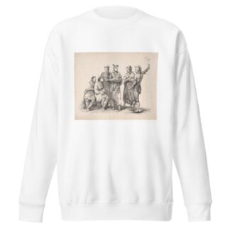Group of Indian men and women by Godefroy Engelmann Sweatshirt