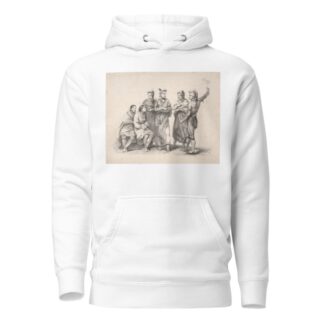 Group of Indian men and women by Godefroy Engelmann Hoodie