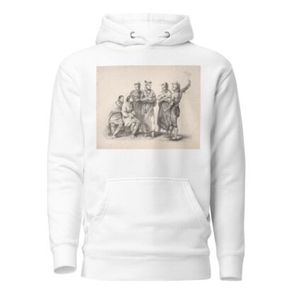 Group of Indian men and women by Godefroy Engelmann Hoodie