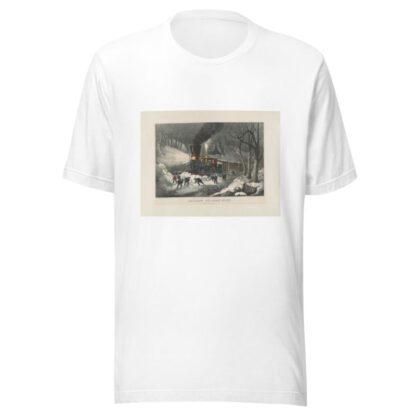 American railroad scene; snowbound by Currier & Ives. T-Shirt