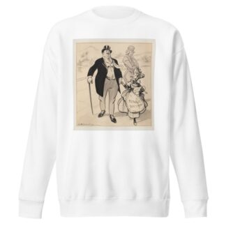A man representing South America walks with a small woman by Louis Glackens Sweatshirt