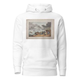 Embarking from Brighthelmstone to Dieppe by Thomas Rowlandson Hoodie