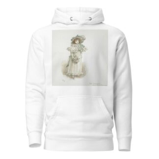 Study of a Fully Dressed Little Girl by Kate Greenaway Hoodie