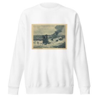 Deutsches U-boot versenkt englischen frachtdampfer by Adolf Bock Sweatshirt