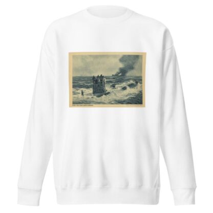Deutsches U-boot versenkt englischen frachtdampfer by Adolf Bock Sweatshirt