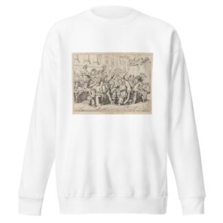 Il Carnevale di Roma by Bartolomeo Pinelli Sweatshirt