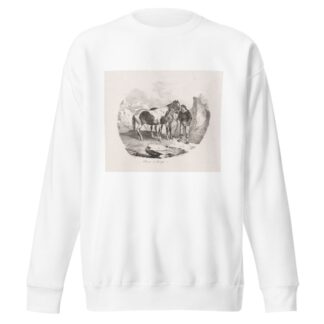 Chevaux d’ Auvergne by Théodore Géricault Sweatshirt