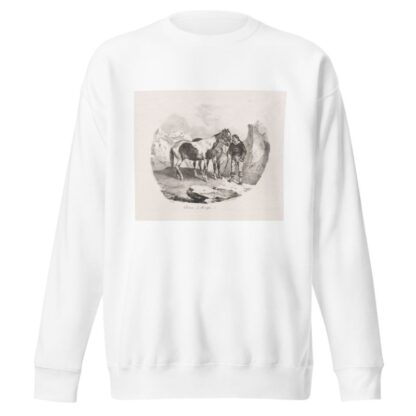 Chevaux d’ Auvergne by Théodore Géricault Sweatshirt