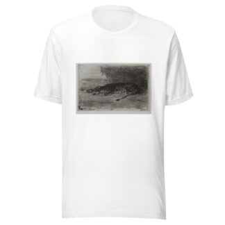 Tiger Sleeping at the Entrance to His Lair by Eugène Delacroix T-Shirt
