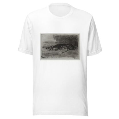 Tiger Sleeping at the Entrance to His Lair by Eugène Delacroix T-Shirt