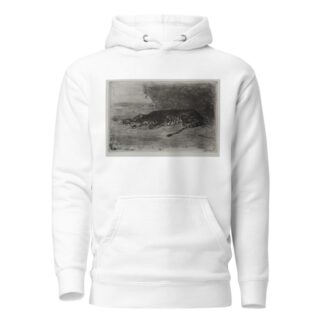 Tiger Sleeping at the Entrance to His Lair by Eugène Delacroix Hoodie