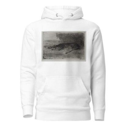 Tiger Sleeping at the Entrance to His Lair by Eugène Delacroix Hoodie
