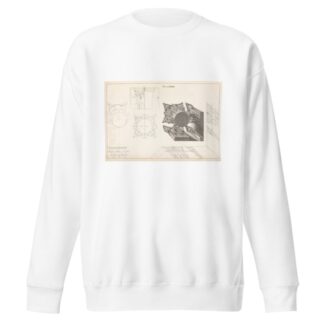 A Corinthian capital horizontally contracted in perspective. by Andrea Pozzo Sweatshirt
