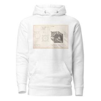 A Corinthian capital horizontally contracted in perspective. by Andrea Pozzo Hoodie
