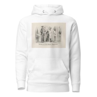 Waking up the wrong passenger; ‘I say old man! keep your hooks out of my trousers.’ by Currier & Ives. Hoodie