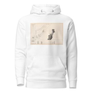 A column in horizontal perspective. by Andrea Pozzo Hoodie