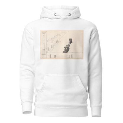 A column in horizontal perspective. by Andrea Pozzo Hoodie