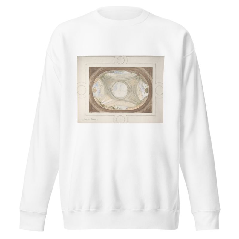 Design for Trompe L’Oeil Ceiling for Dining Room, Hôtel de Trévise by Jules-Edmond-Charles Lachaise Sweatshirt