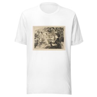La Terrasse de la Villa Brancas by Félix Bracquemond T-Shirt