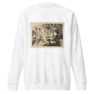 La Terrasse de la Villa Brancas by Félix Bracquemond Sweatshirt